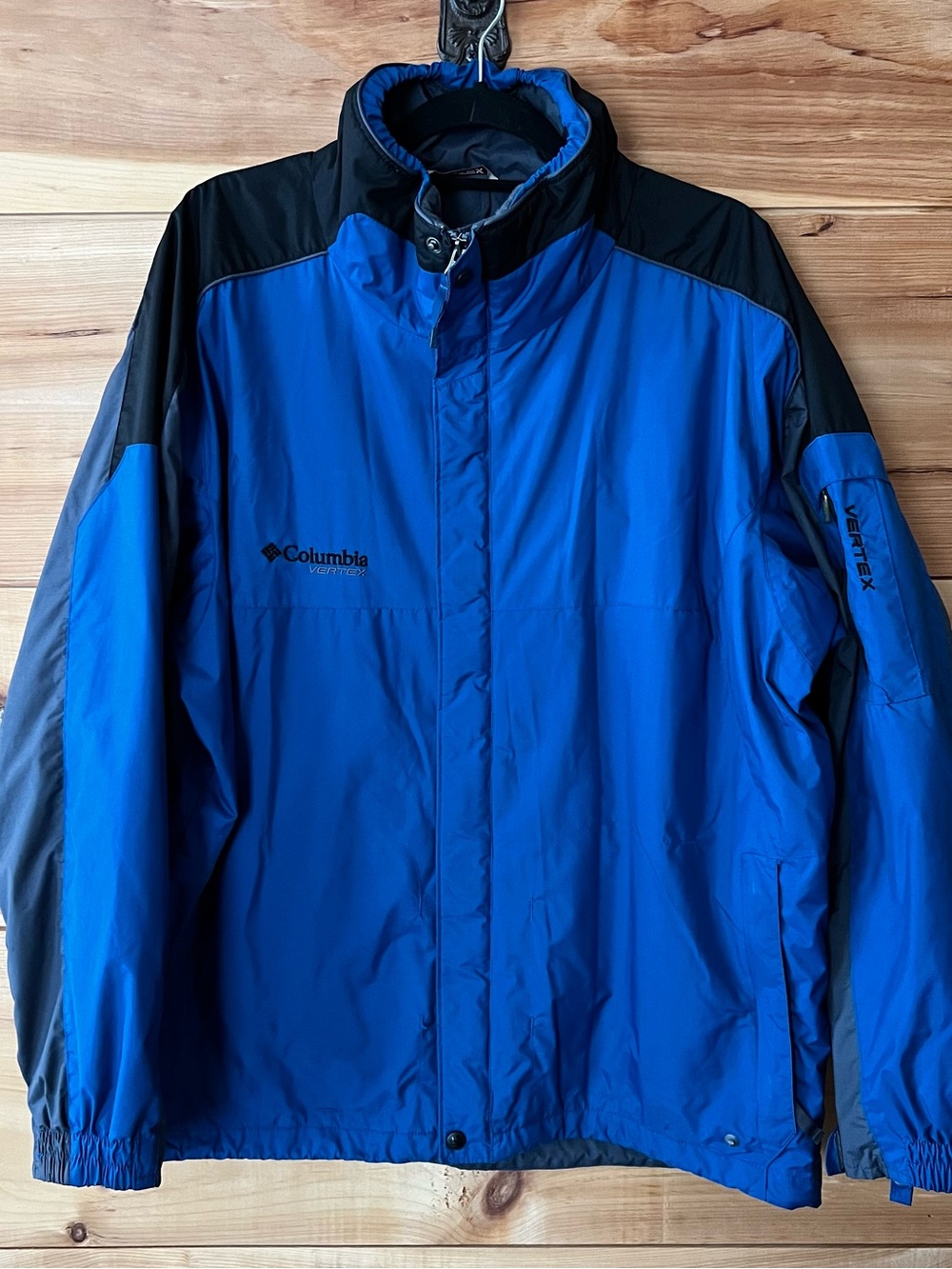 Columbia Men's Vintage “Double Whammy” Vertex Blue & Black Performance Jacket